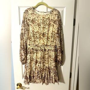 Tan/Cream Leopard Romper